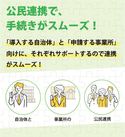 公民連携で、手続きがスムーズ！