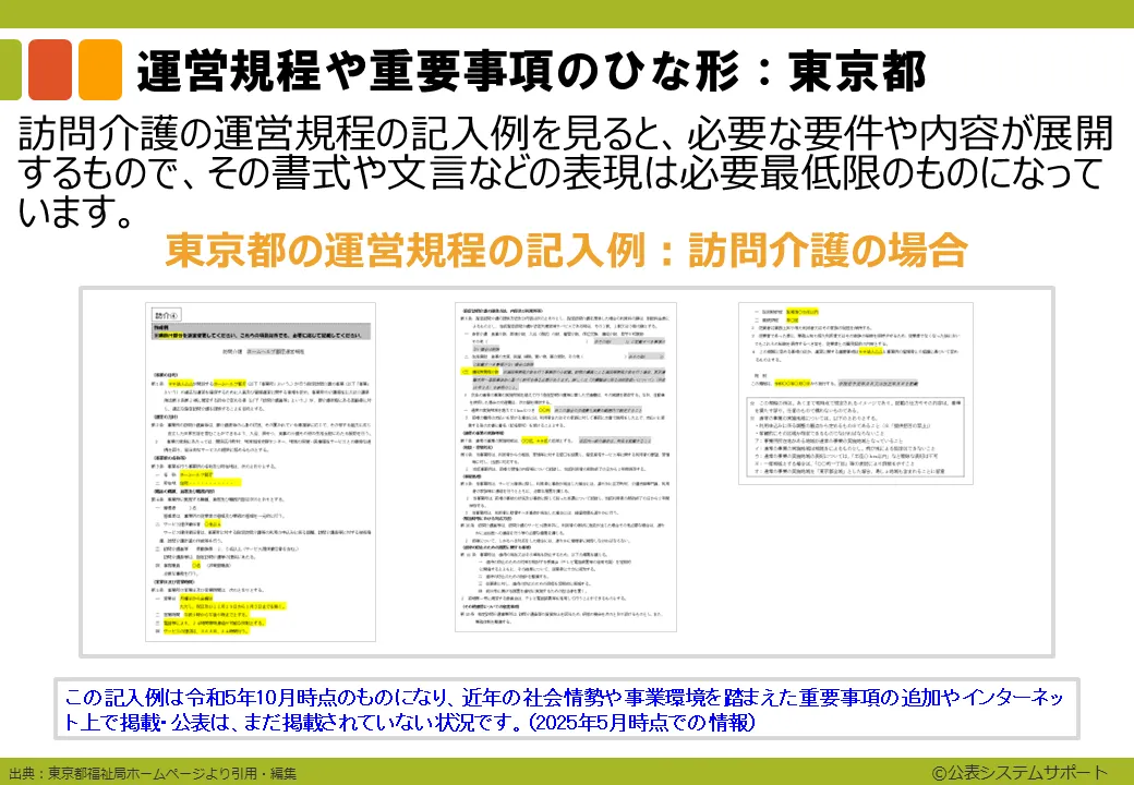 運営規程や重要事項のひな形5_5