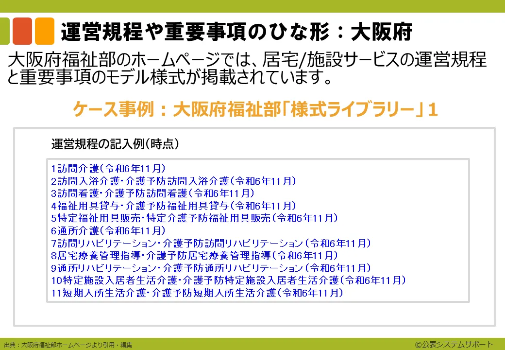 運営規程や重要事項のひな形5_7