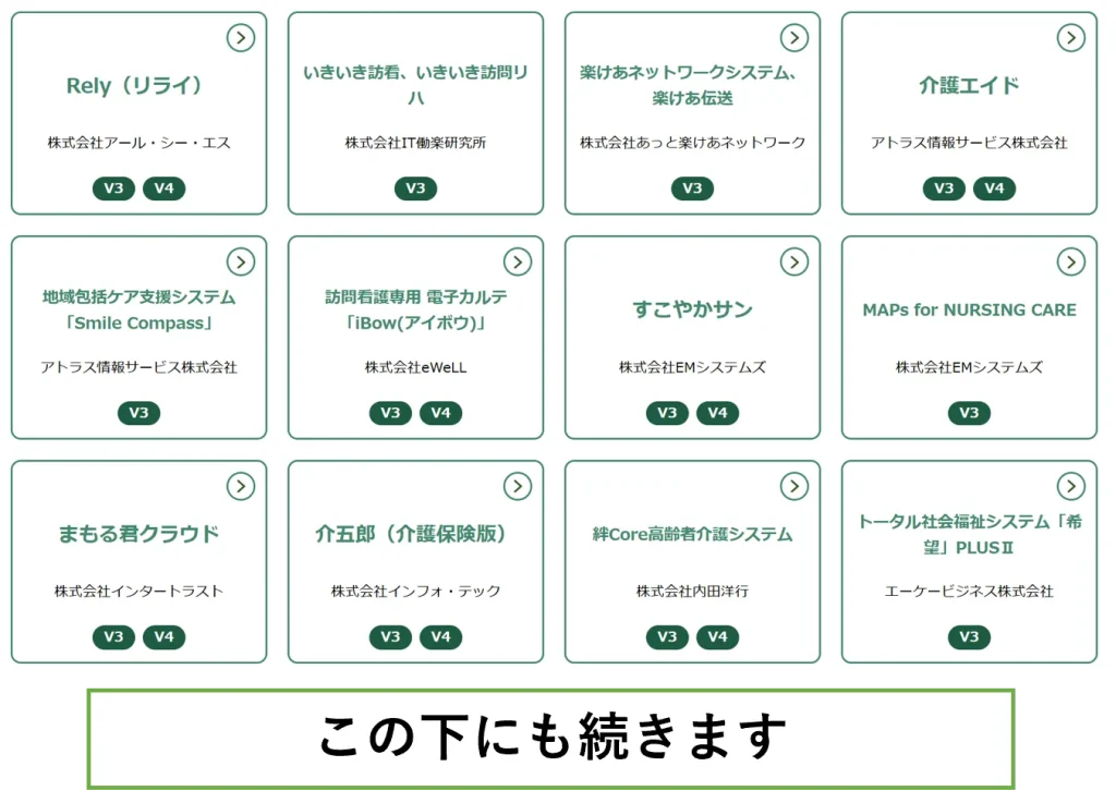 ②介護ソフトの確認