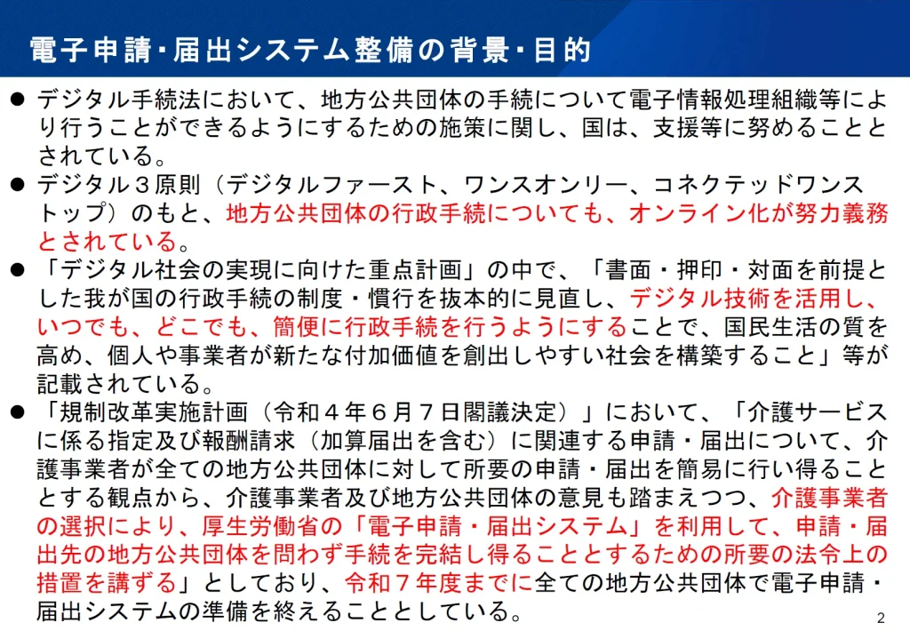 1.電子申請・届出システム整備の背景・目的