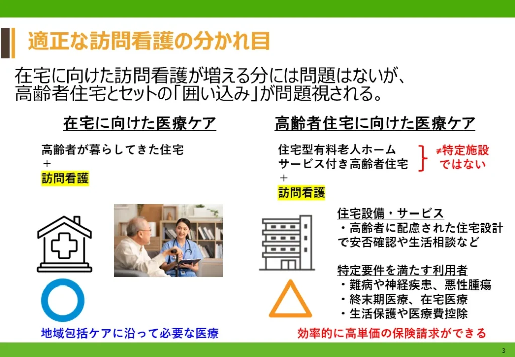 適正な訪問看護の分かれ目