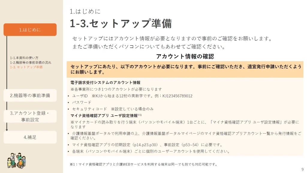 アカウント情報の確認