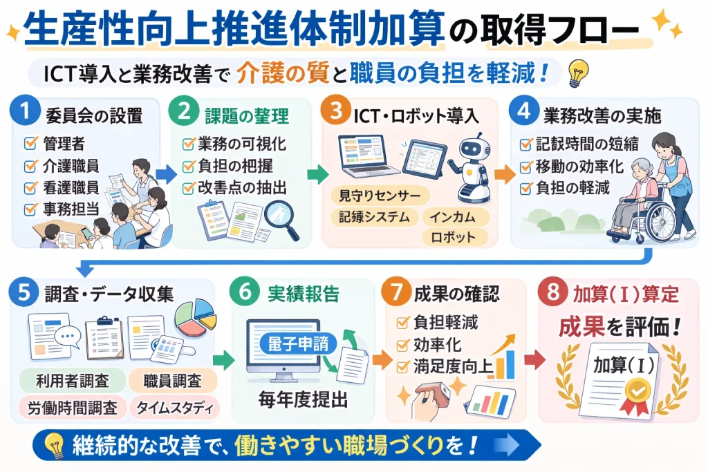 生産性向上の業務フロー