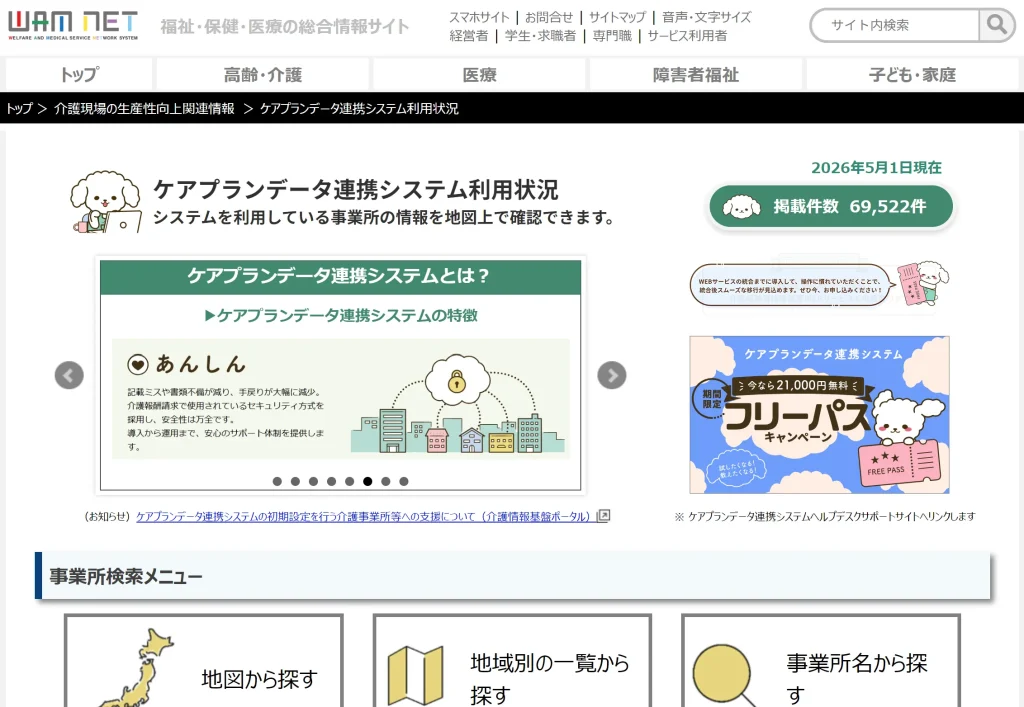ケアプランデータ連携システム利用状況