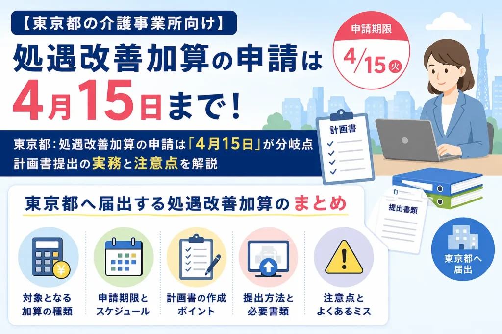 東京都へ届出する処遇改善加算のまとめ