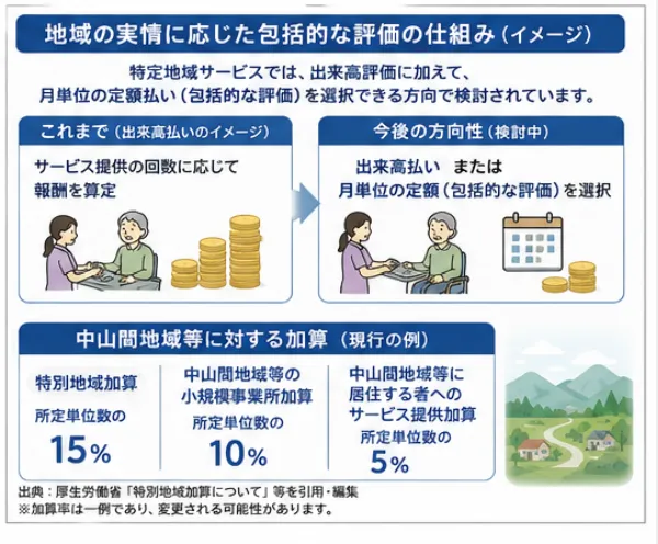 地域の実情に応じた包括的な評価案